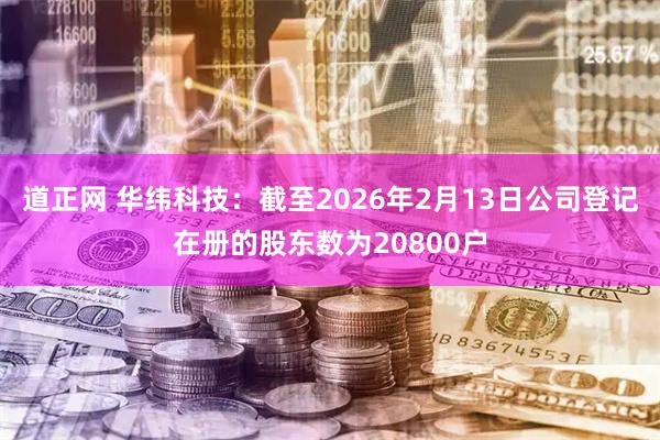 道正网 华纬科技：截至2026年2月13日公司登记在册的股东数为20800户